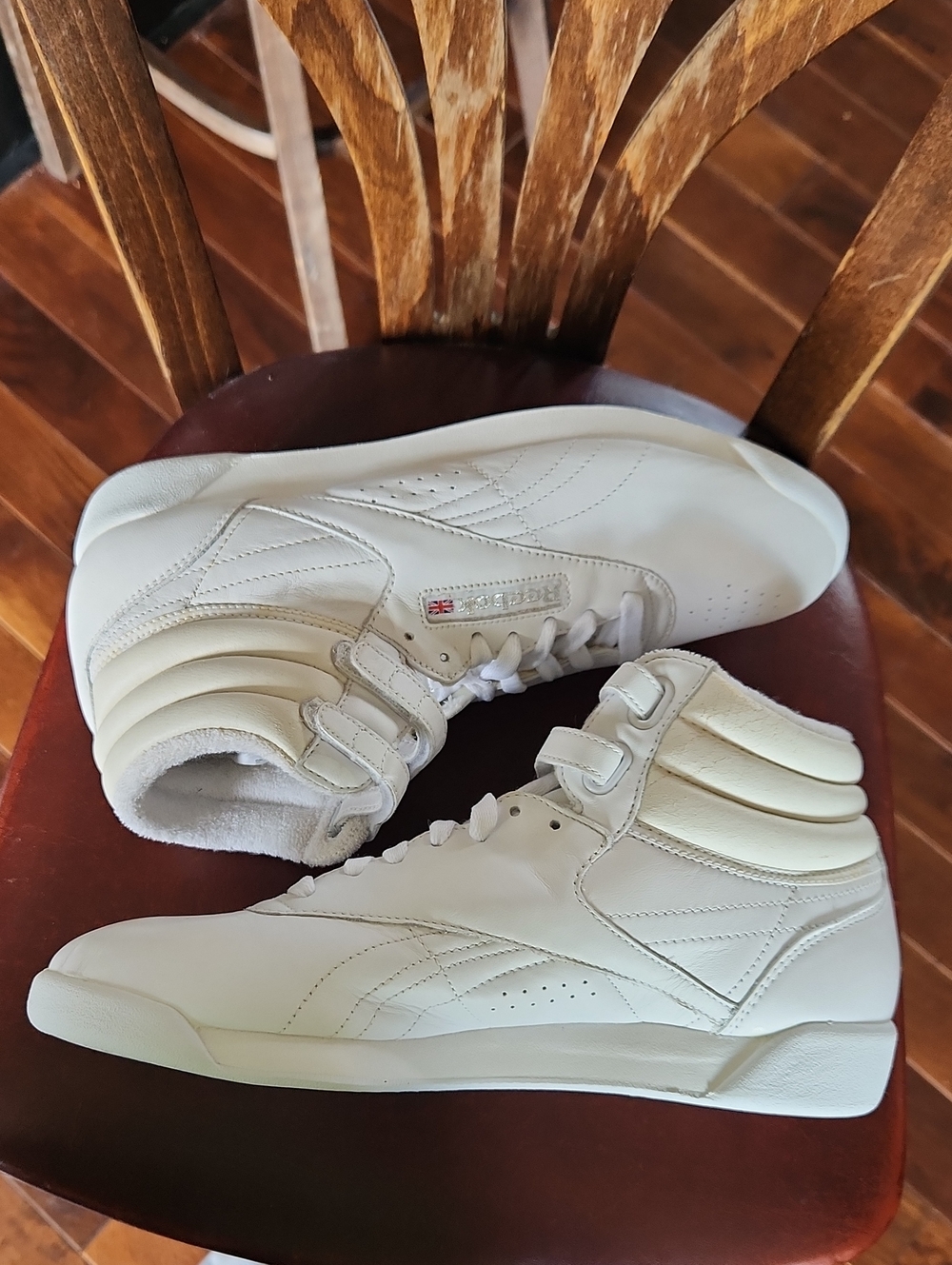 Reebok dz 9.5 freestyle hi-top white 80's retro - Picture 5 of 15